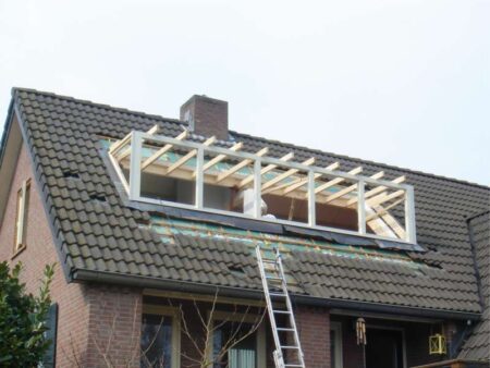 dakkapel opbouw van een woning